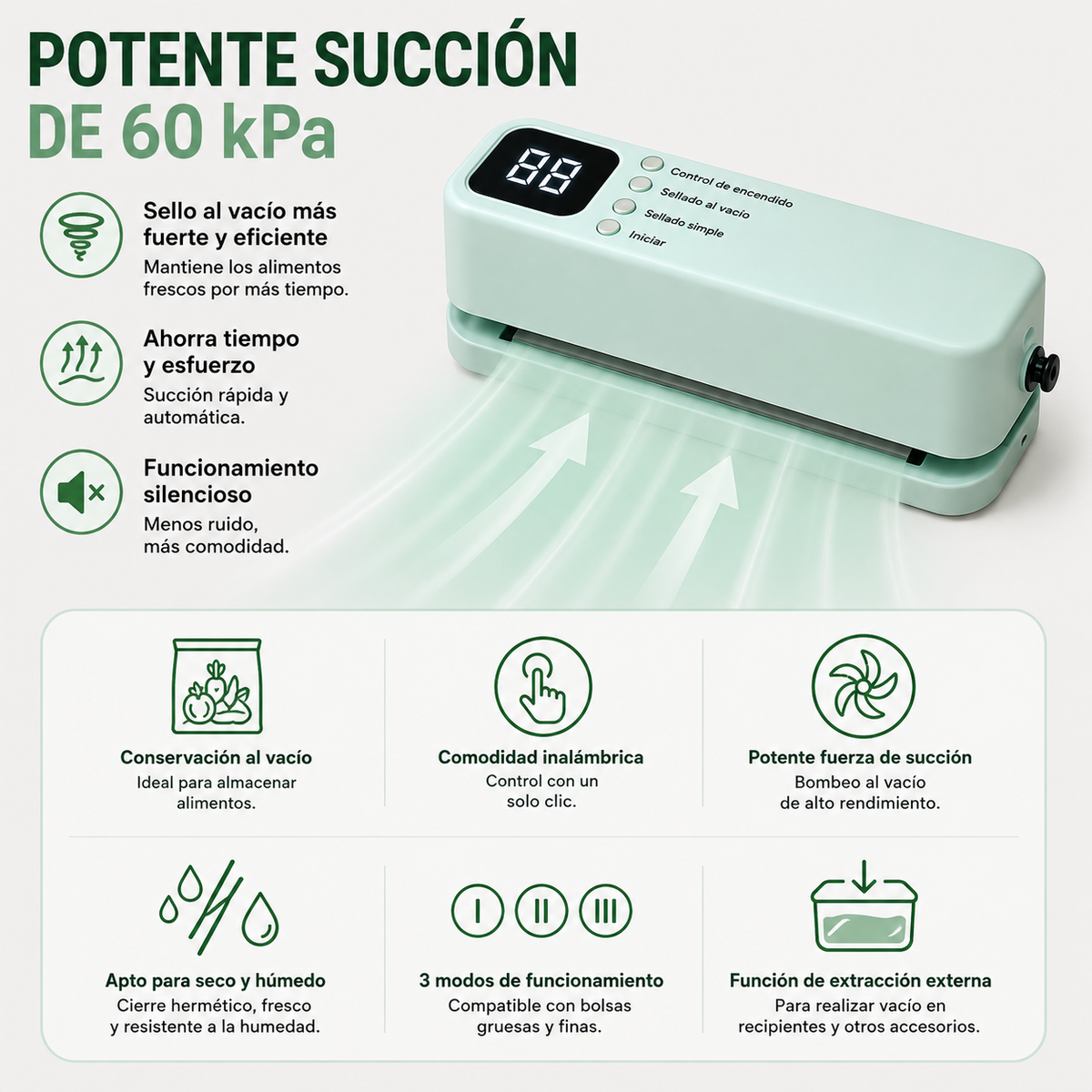 Mini máquina de sellado al vacío