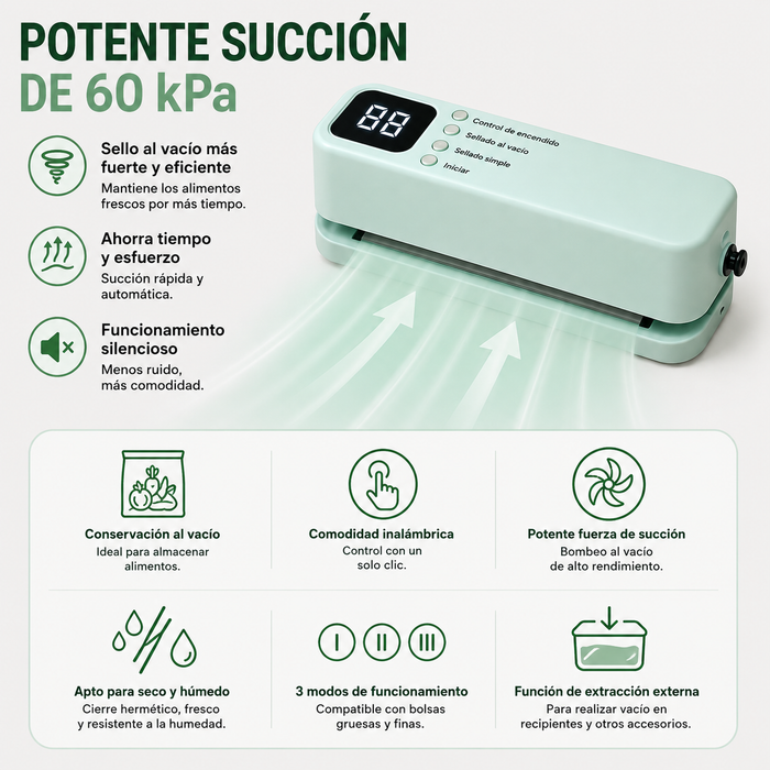 Potente Succión Inalámbrica
