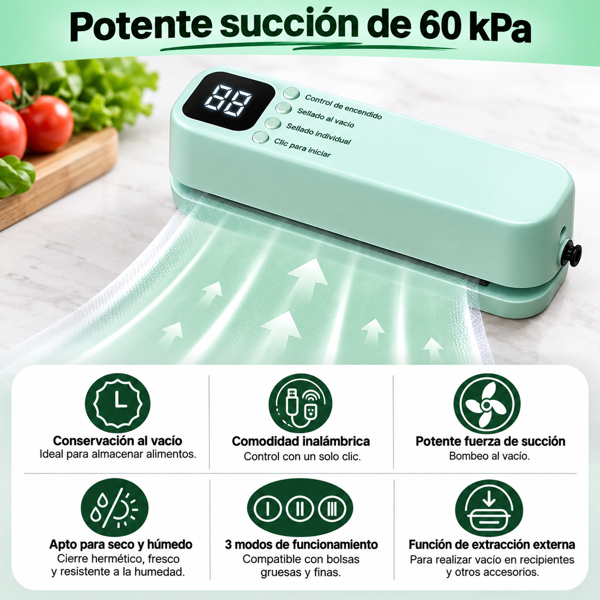 Mini máquina de sellado al vacío