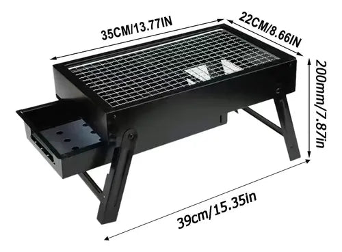 Parrilla de barbacoa plegable