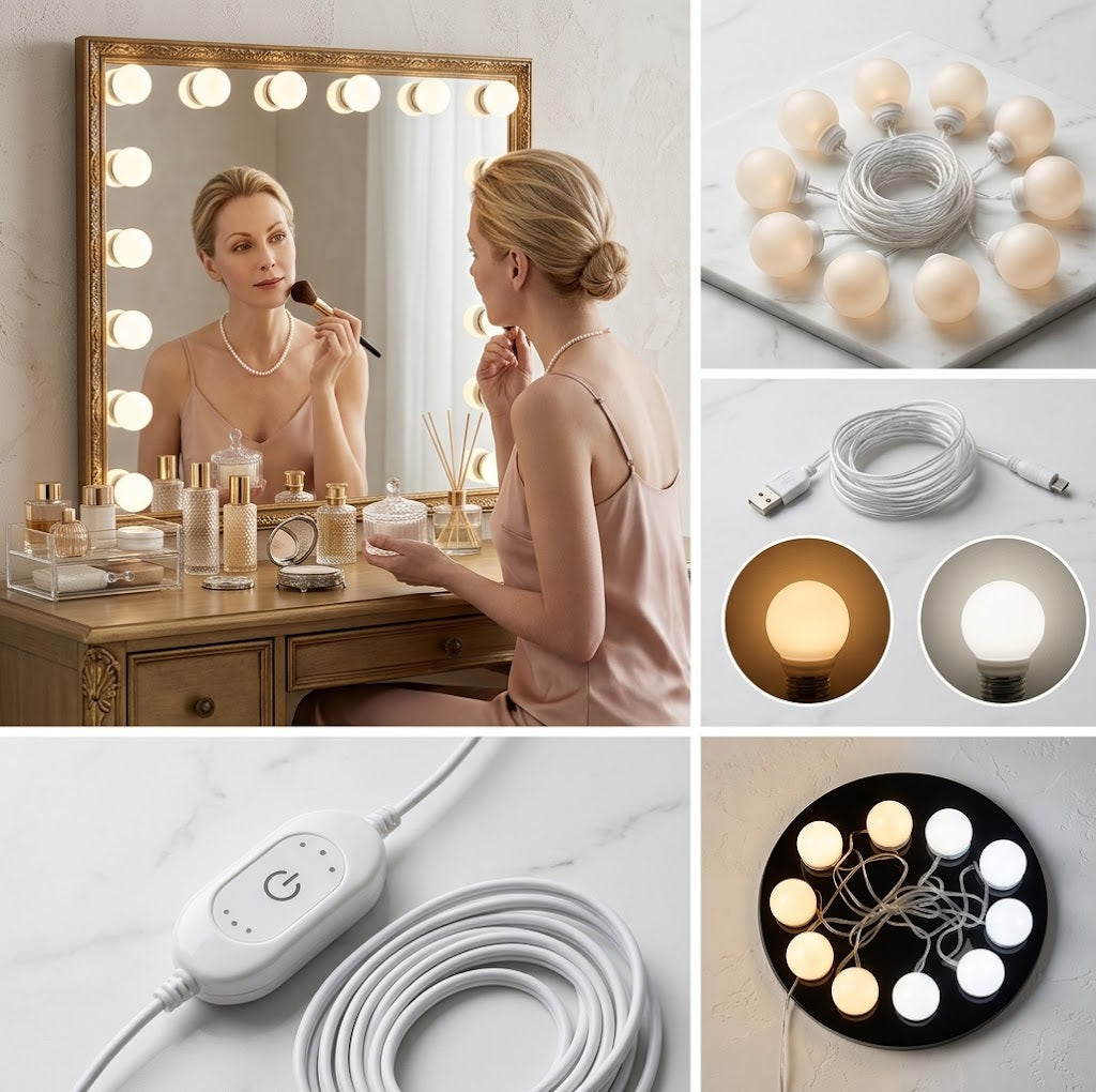 Kit de 10 Bombillas LED para Espejo Estilo Camerino